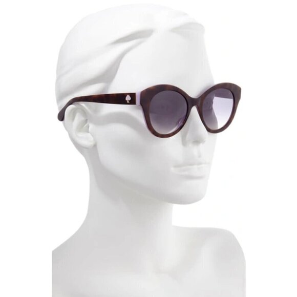 ?KATE SPADE? Karleigh 51mm Cat Eye Sunglasses ~ Havana/Plum NWT main image 4